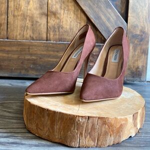Seve Madden Womens Daisie Brown Man Made Heels OBO